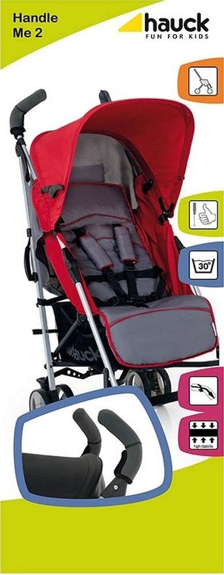 Hauck, osłona na rączki wózka, Handle Me 2