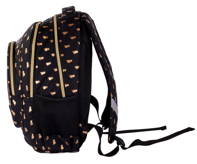Head, Golden Effect, plecak szkolny, 3-komorowy, Golden Kitty