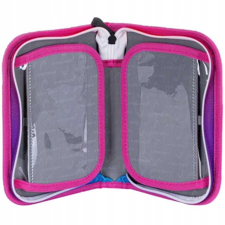 Head, piórnik rozkładany, dwuklapkowy, Rainbow Kitty