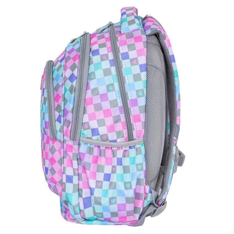 Head, plecak szkolny, 3-komorowy, Checkered Hearts