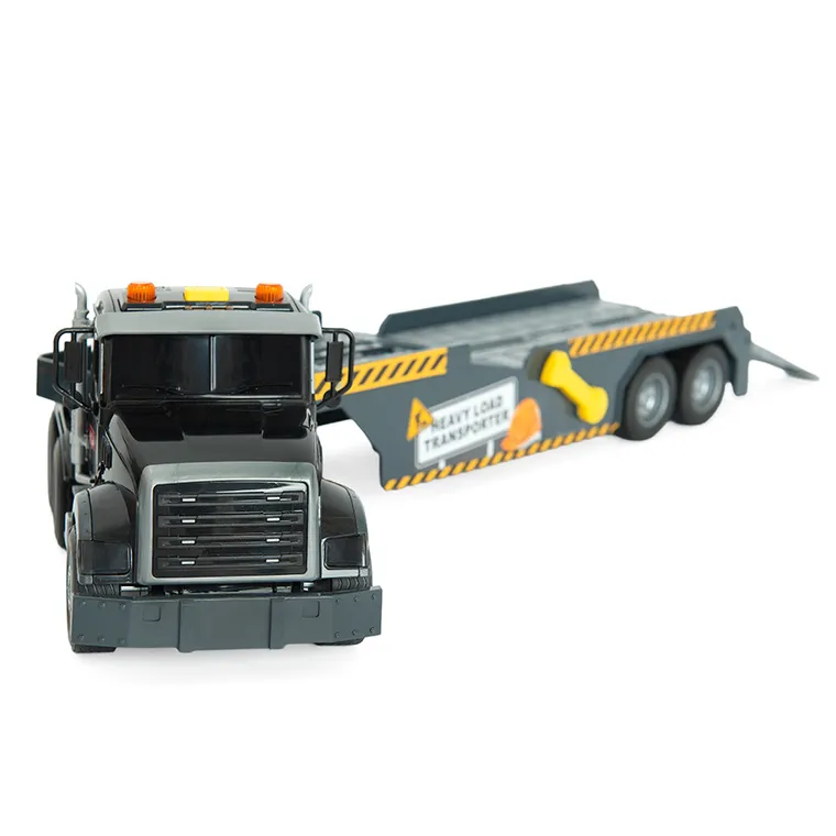 Heavy Load, ciężarówka z koparką i wywrotką, zestaw pojazdów budowlanych