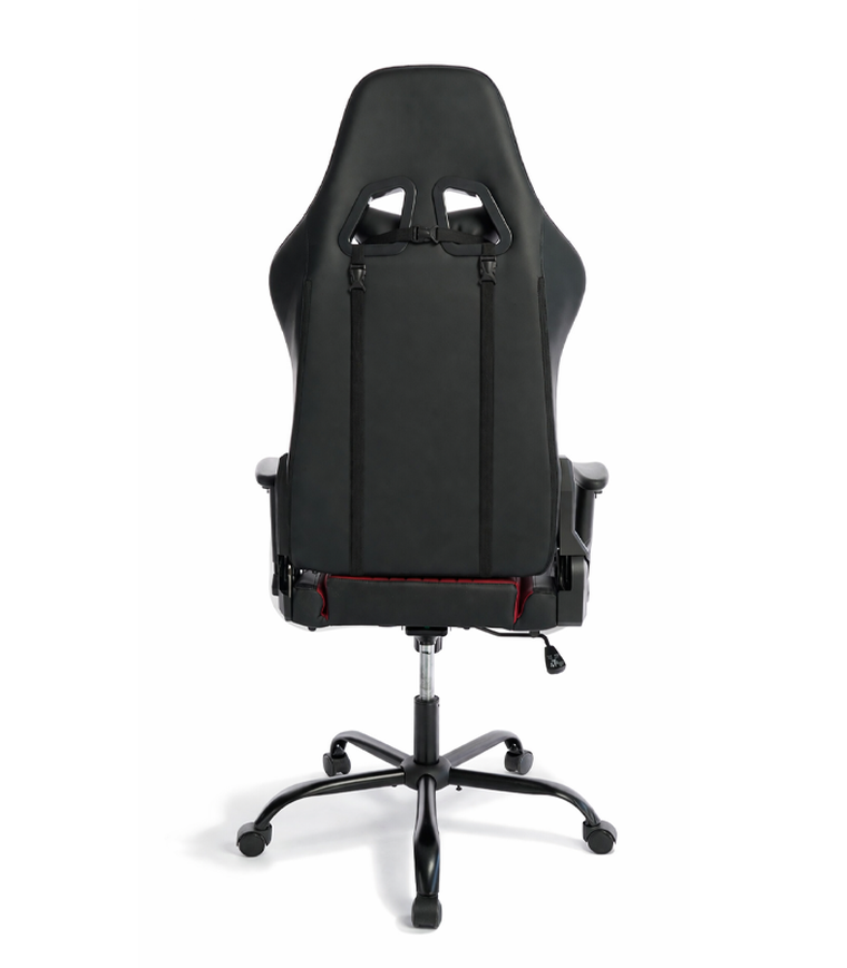 Hedo, fotel gamingowy z podnóżkiem, czerwony