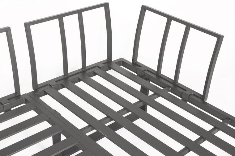 Hedo, narożnik ogrodowy, zestaw mebli, 4 osobowy, szary, 254-184 cm