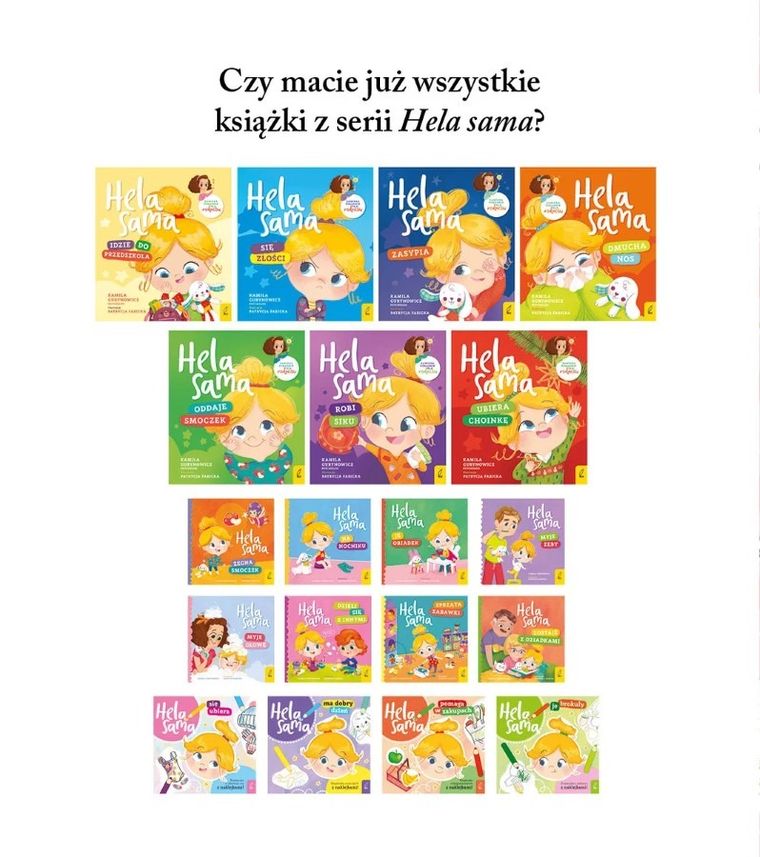 Hela sama jeździ na rowerze