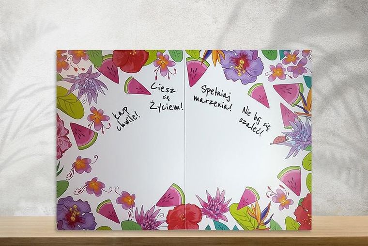 Henry, karnet A5, dziewczyna tropiki