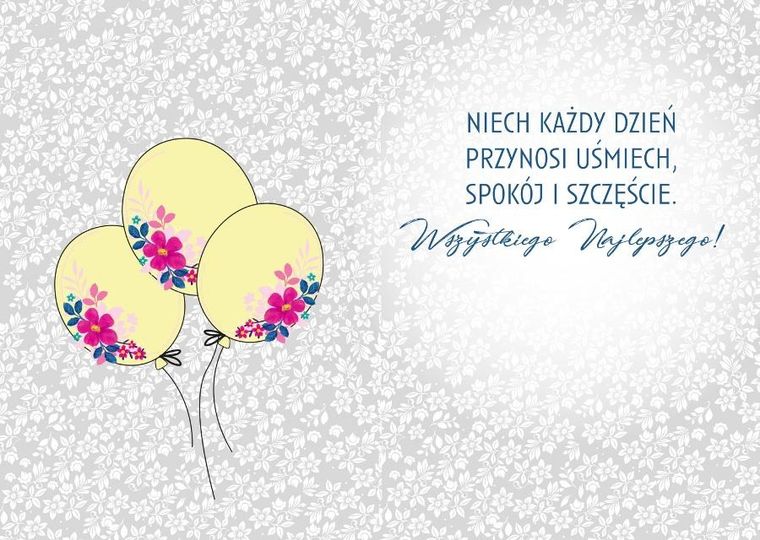 Henry, karnet A5 z kopertą, złocony, urodziny 70, balon glamur