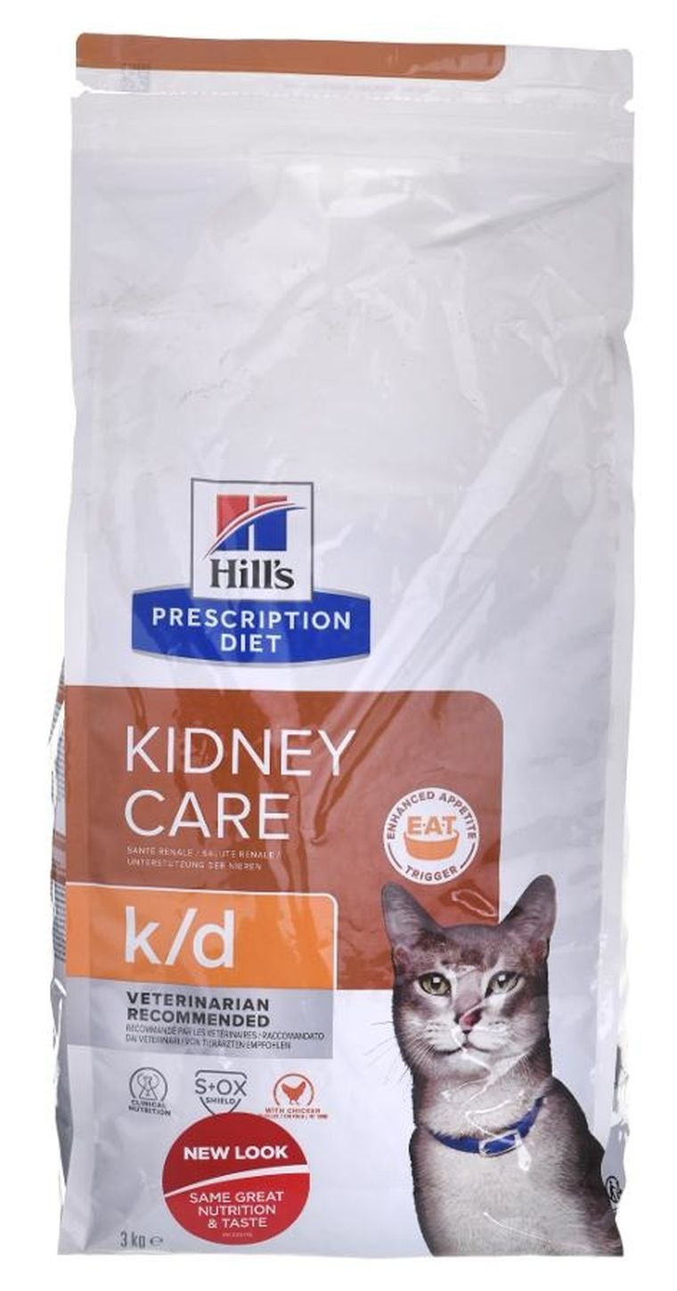 Hill's, Feline, Kidney Care, k/d, sucha karma dla kota, 3 kg