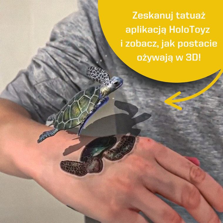 HoloToyz, tatuaże AR z dźwiękiem, Sea Creatures