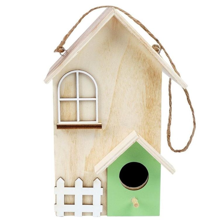 Home Styling Collection, budka lęgowa dla ptaków, drewniana, 21 cm