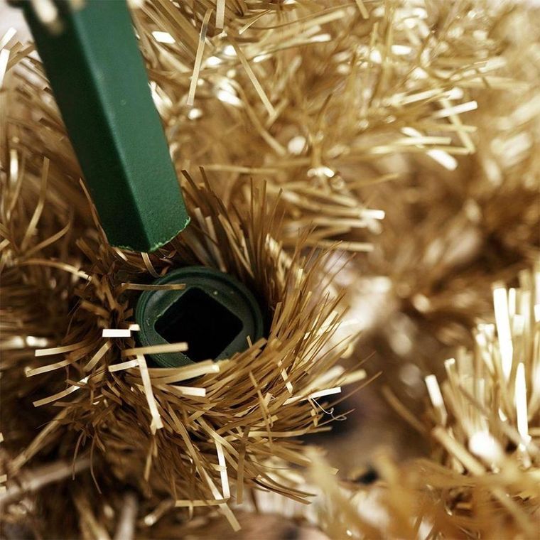 Home Styling Collection, choinka sztuczna, złota, 120 cm