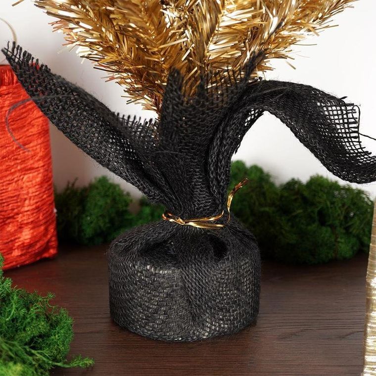 Home Styling Collection, choinka sztuczna, złota, 90 cm