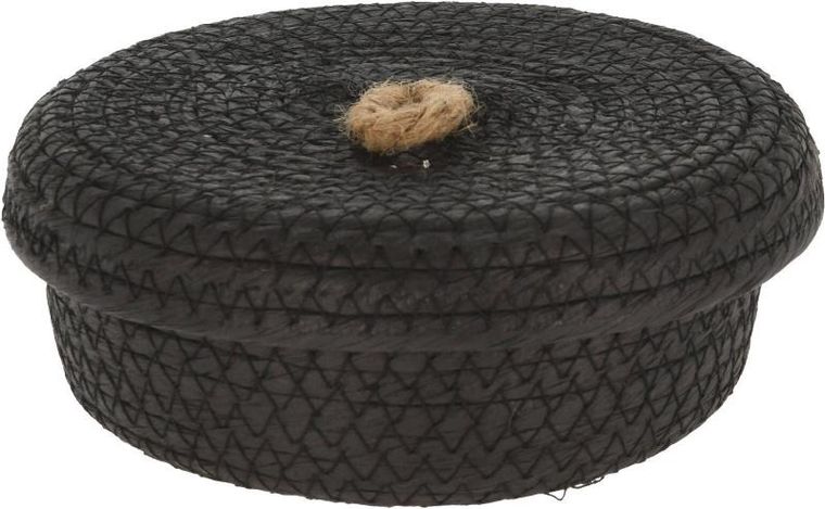 Home Styling Collection, dekoracyjne koszyki do przechowywania, jutowa pokrywka, 3 szt.