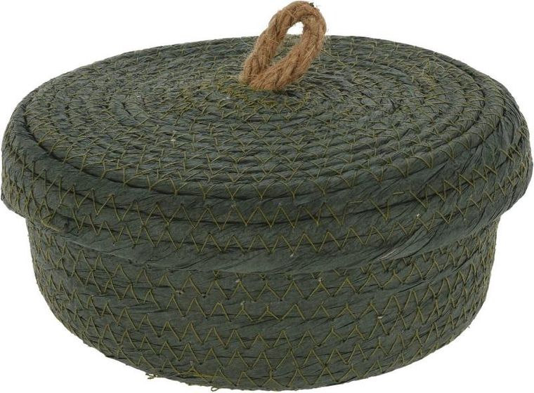 Home Styling Collection, dekoracyjne koszyki do przechowywania, jutowa pokrywka, 3 szt.