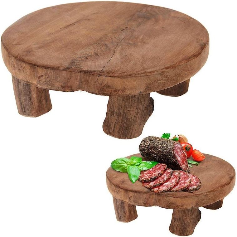 Home Styling Collection, deska drewniana, okrągła, 20 cm