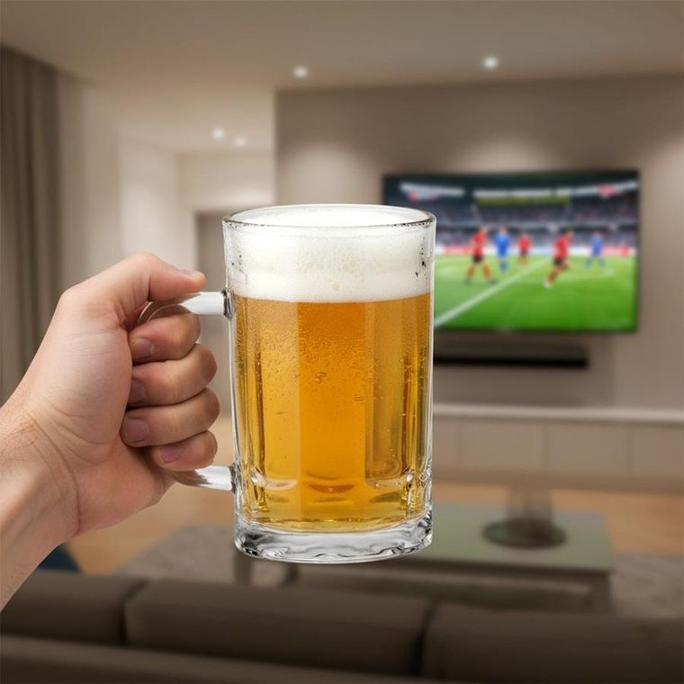 Home Styling Collection, kufel do piwa, szklany, 330 ml
