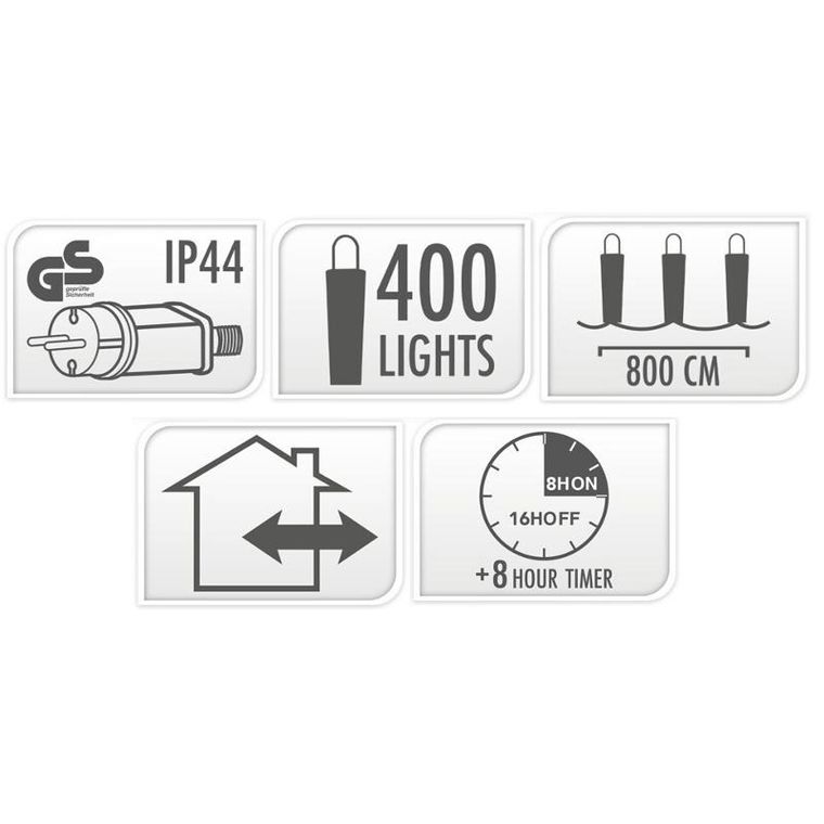 Home Styling Collection, lampki choinkowe LED z efektem bieżącej wody,