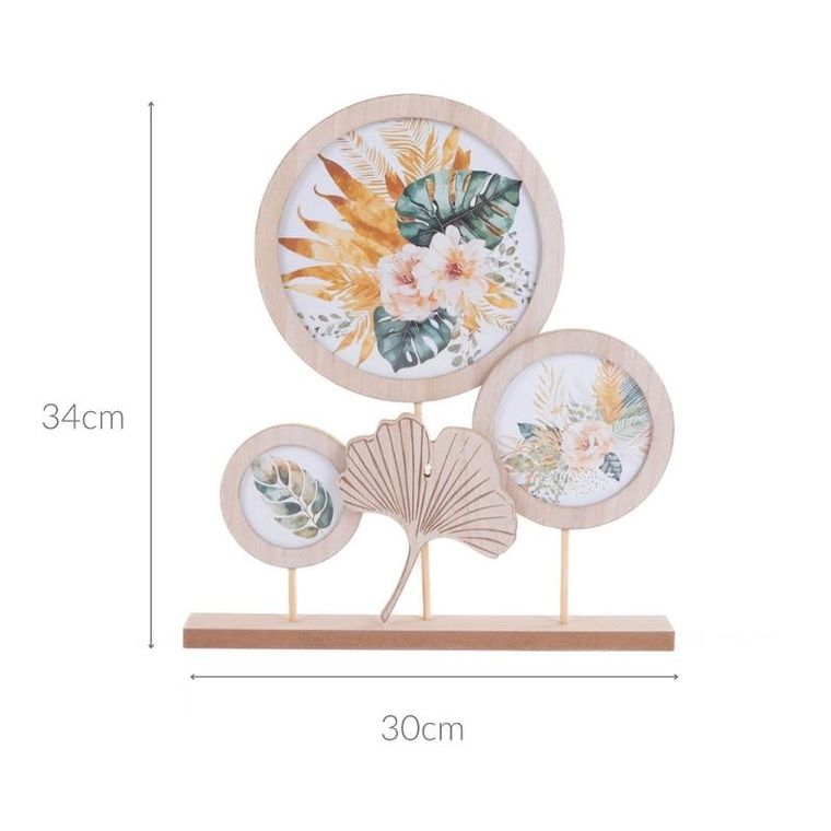 Home Styling Collection, ramka na 3 zdjęcia, okrągła, ø 7.5 cm, ø 10.5 cm, ø 17 cm