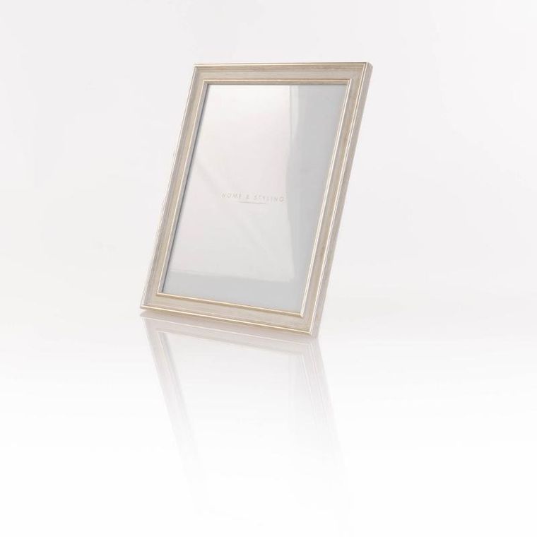 Home Styling Collection, ramka na zdjęcie, imitacja bielonego drewna,17-22 cm