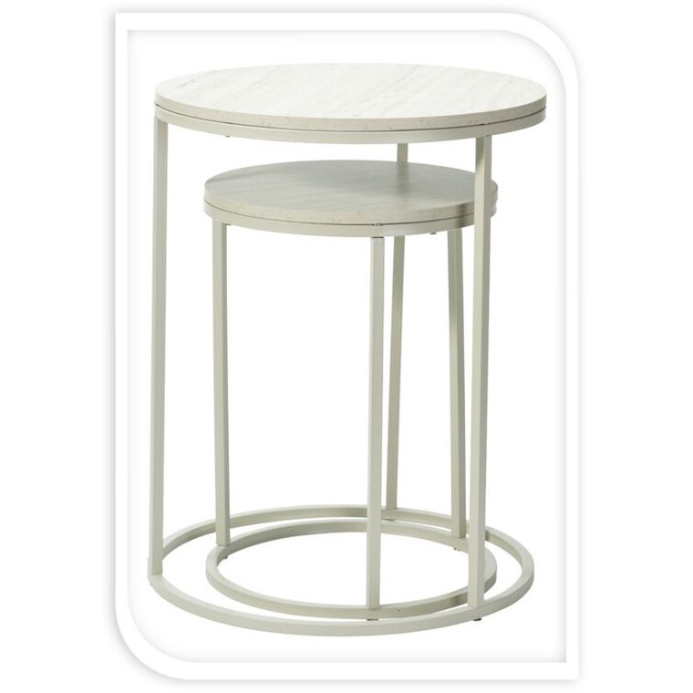 Home Styling Collection, Seli, zestaw stolików kawowych okrągłych, 2 sztuki