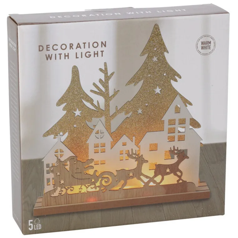 Home Styling Collection, świąteczna lampa stołowa, LED, 20 cm