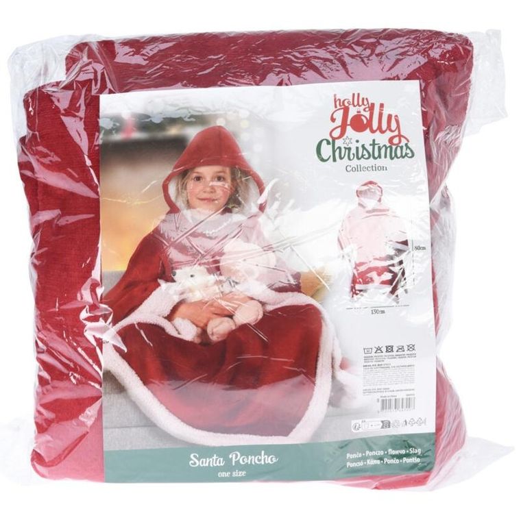 Home Styling Collection, świąteczne poncho dla dorosłych