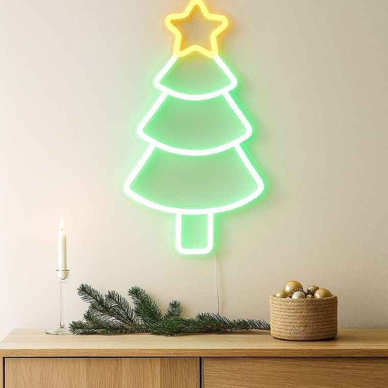 Home Styling Collection, świąteczny neon na ścianę, LED, 23-22 cm