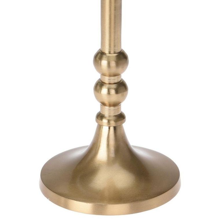 Home Styling Collection, świecznik aluminiowy, złoty, 17 cm