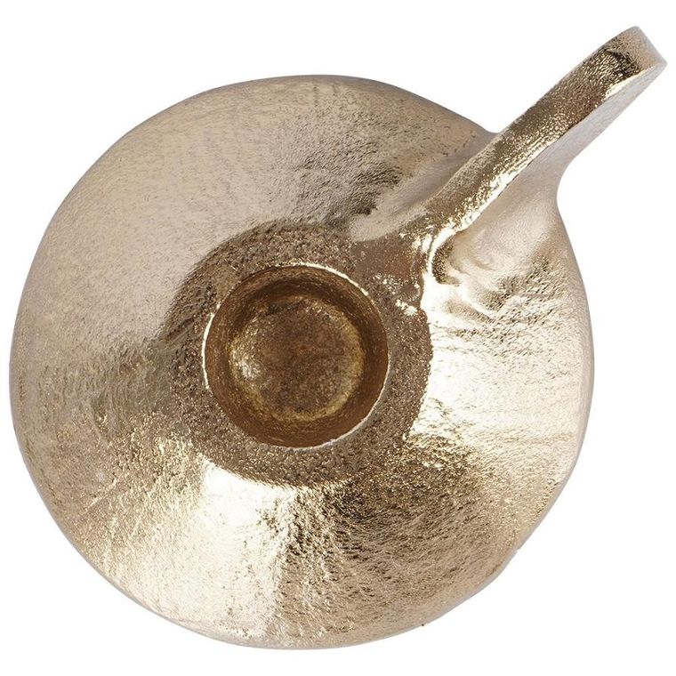 Home Styling Collection, świecznik aluminiowy, złoty, 9-7.5-4 cm