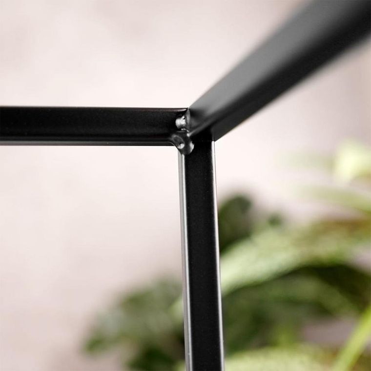 Home Styling Collection, świecznik na 3 świeczki, metalowy czarny, 24-20-36 cm