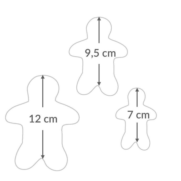 Home Styling Collection, wykrawaczki do ciastek, motyw świąteczny, 3 szt.