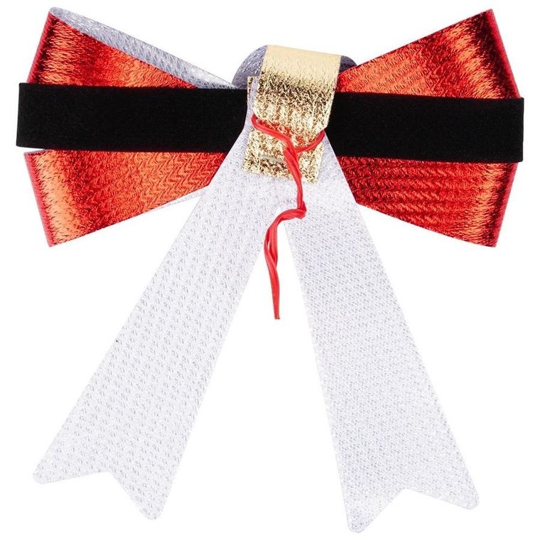 Home Styling Decoration, kokarda dekoracyjna świąteczna, 10-10 cm, 3 szt.