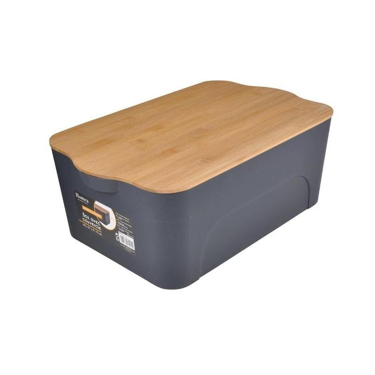 Homea, pudełko z tworzywa sztucznego z bambusowym wiekiem, 16l