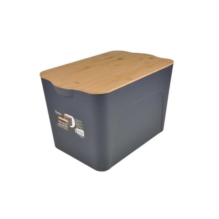 Homea, pudełko z tworzywa sztucznego z bambusowym wiekiem, 26l