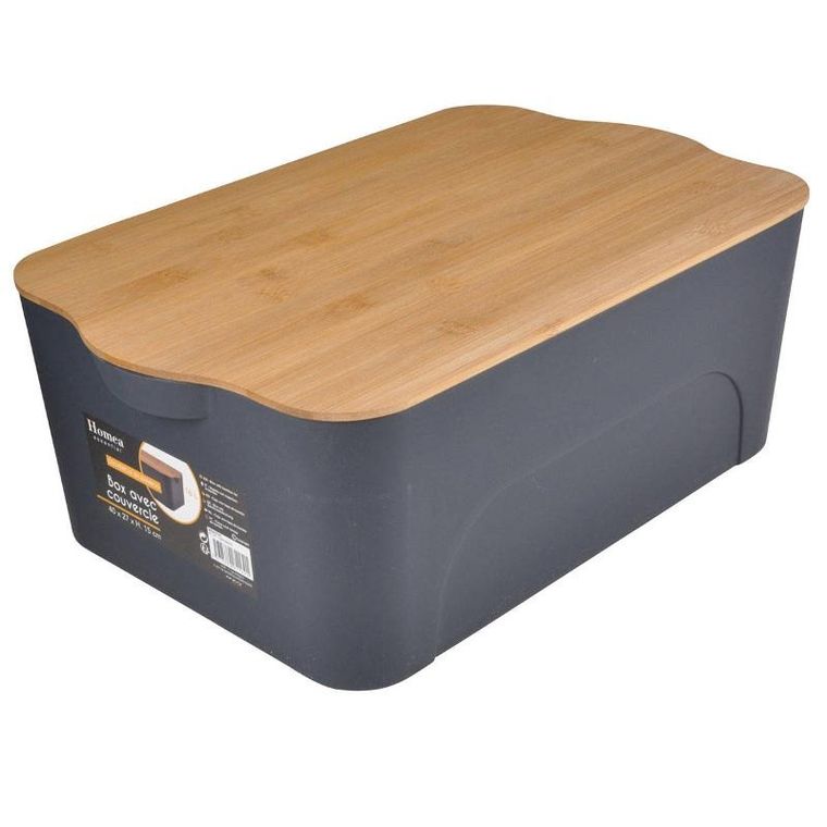 Homea, pudełko z tworzywa sztucznego z bambusowym wiekiem, 5l
