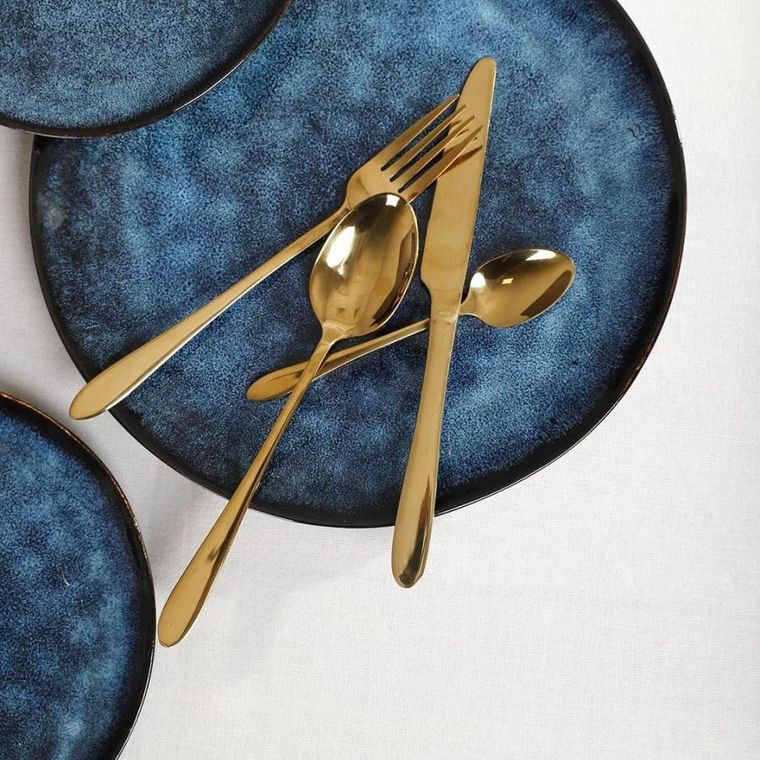 Homla, Abele, sztućce, złote, 16 szt.