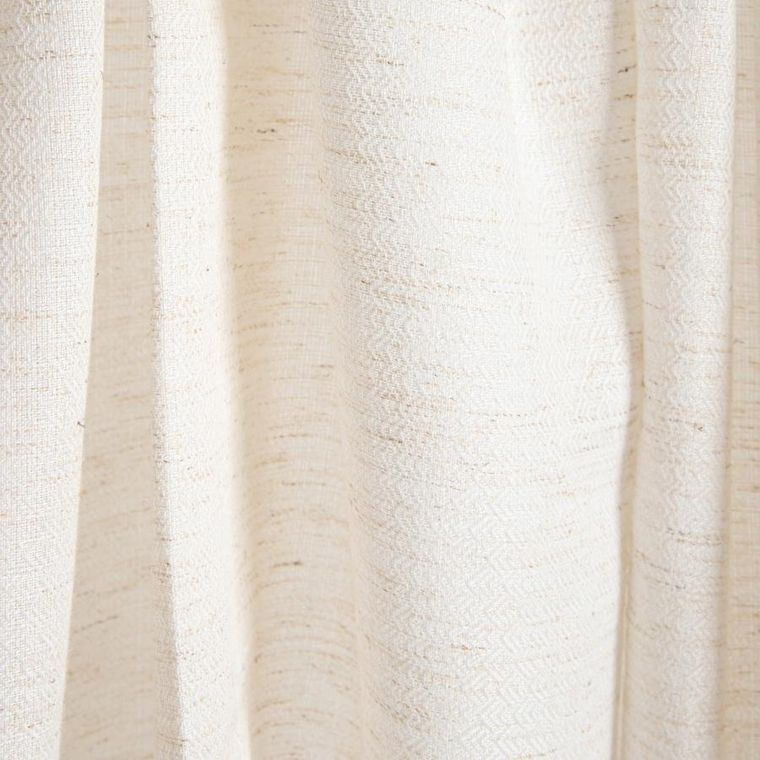 Homla, Almira, zasłona, beżowa z materiału z efektem lnu, 140-250 cm