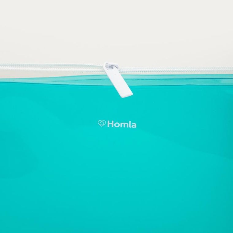 Homla, Amara, kosmetyczka, turkusowa, 16-20,5 cm