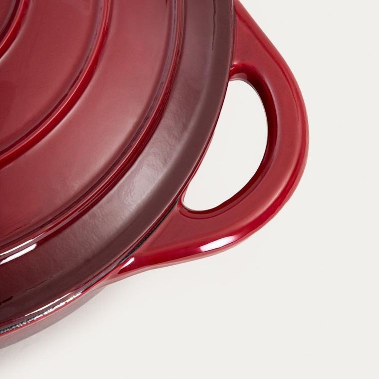 Homla, Andreas, garnek żeliwny, bordowy płaski ombre, 28 cm, 2,5l