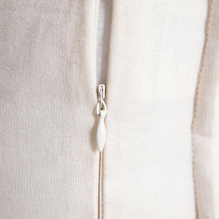 Homla, Anisha, poszewka, ecru z ozdobnym pikowaniem, 45-45 cm