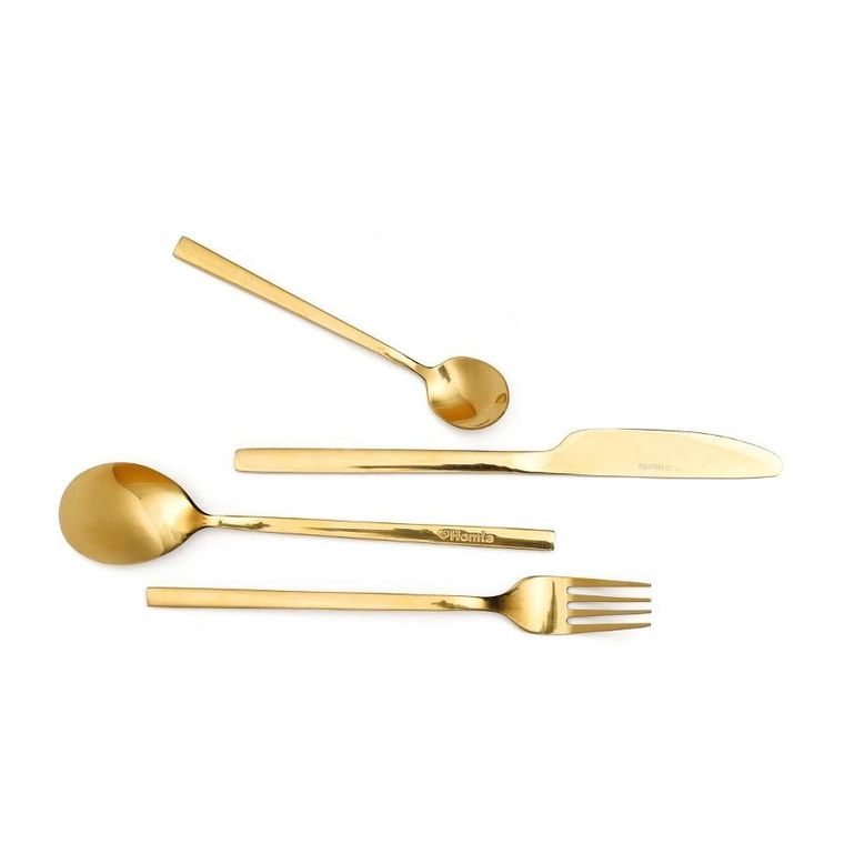 Homla, Aperi, sztućce, złote, 24 szt.