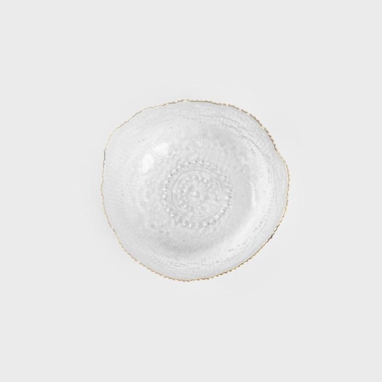 Homla, Apola, miska, ryflowana transparentna, rozmiar M, 7,5-17 cm