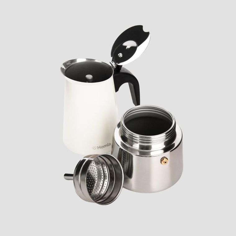 Homla, Astar Mokka, kawiarka w kształcie dzbanka śmietankowa, 6 cup