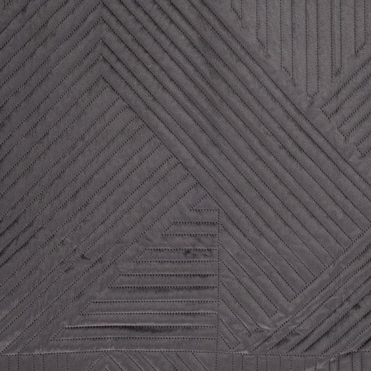 Homla, Aurum, narzuta welwetowa z pikowaniem, czarna, 220-240 cm, 745737