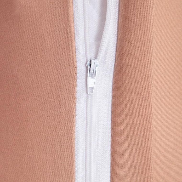 Homla, Avelia, pościel, satynowa z domieszką wiskozy ciemnobeżowa, 160-200