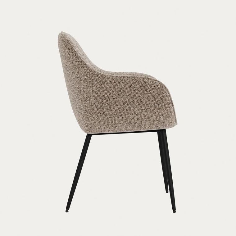 Homla, Avelin, krzesło, w tkaninie beżowe, 58-55-83 cm