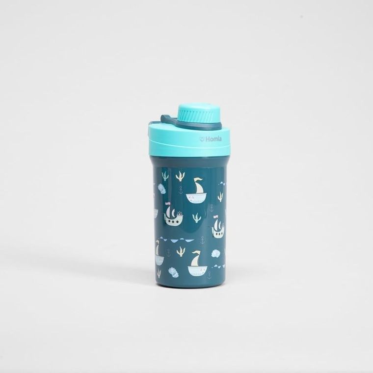 Homla, B2 Cairo, zestaw lunchbox, granatowy z kubkiem, 1,8l