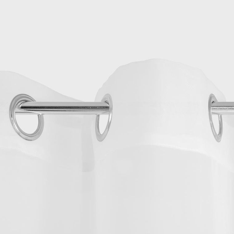 Homla, B2 Essentials Swiss Voal Rings, firanka, biała swiss woal na kółkach, 160-300 cm