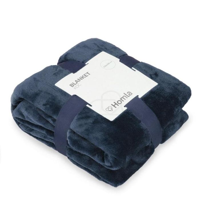 Homla, B2Rote, koc, granatowy, 150-200 cm