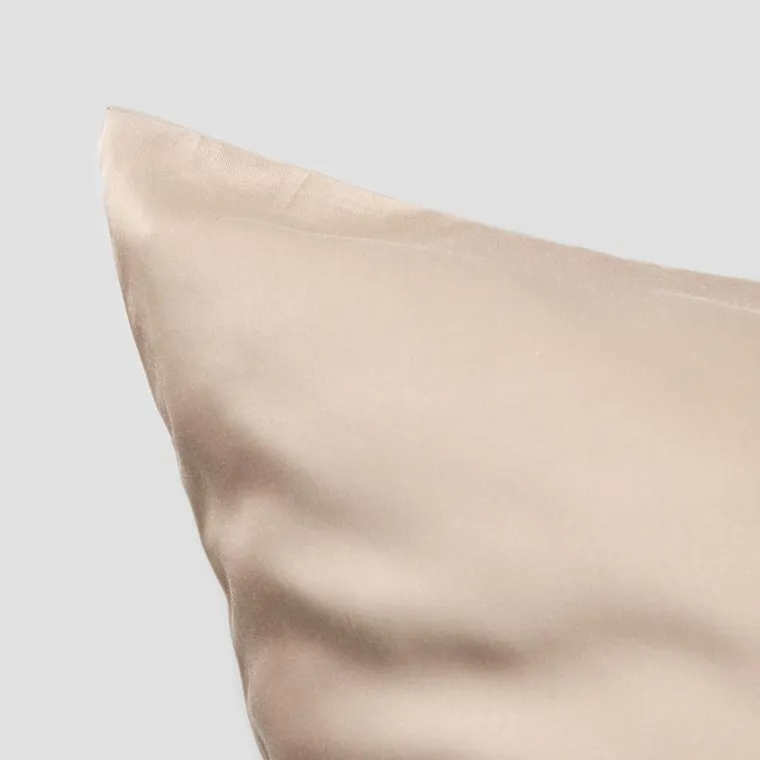 Homla, Bamsa, zestaw dwóch poszewek, bambusowych, beżowych, 70-80 cm, 738494