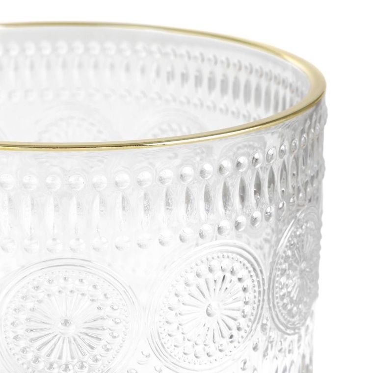 Homla, Barrel, patera, szklana we wzory, 20-20 cm